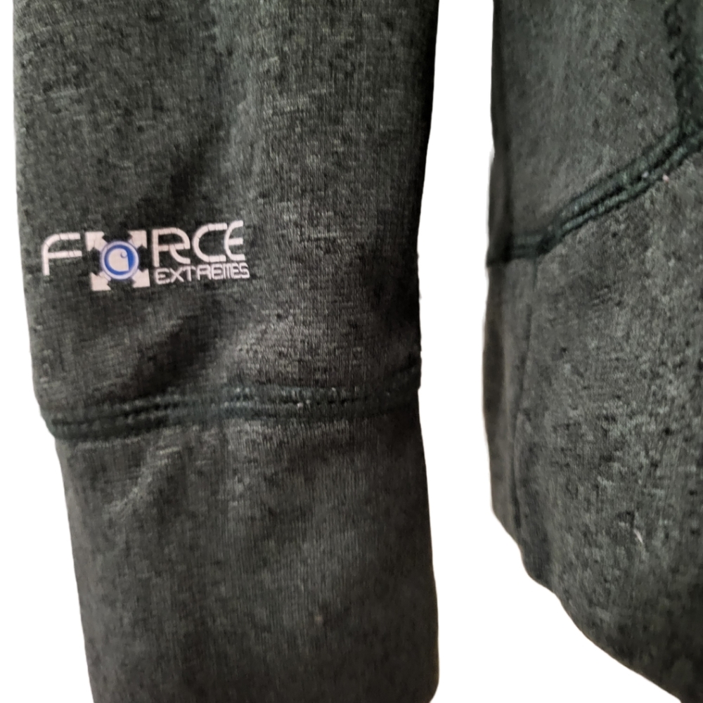 Carhart Force Heathered Dark Green & Peach Hoodie in Wmns S - Picture 4 of 7